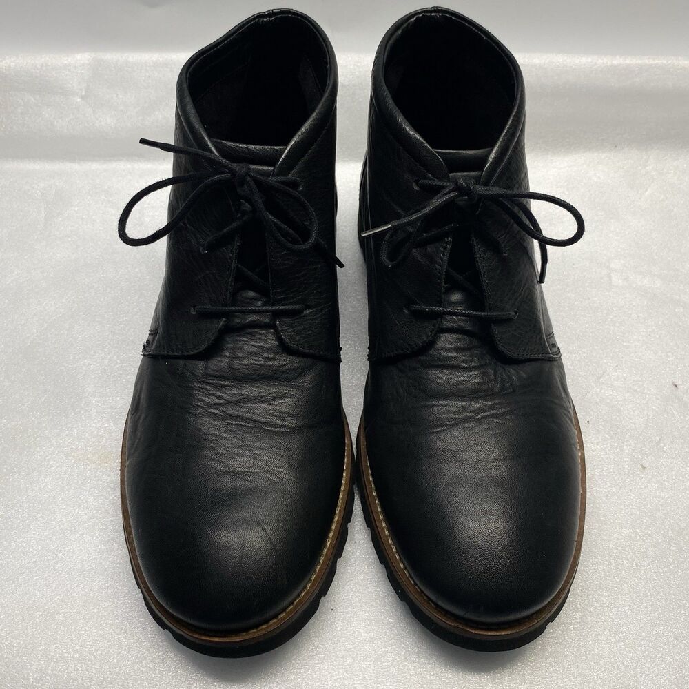 Rockport Chukka Boots Mens 11 Black Adiprene By Adidas Leather V74246